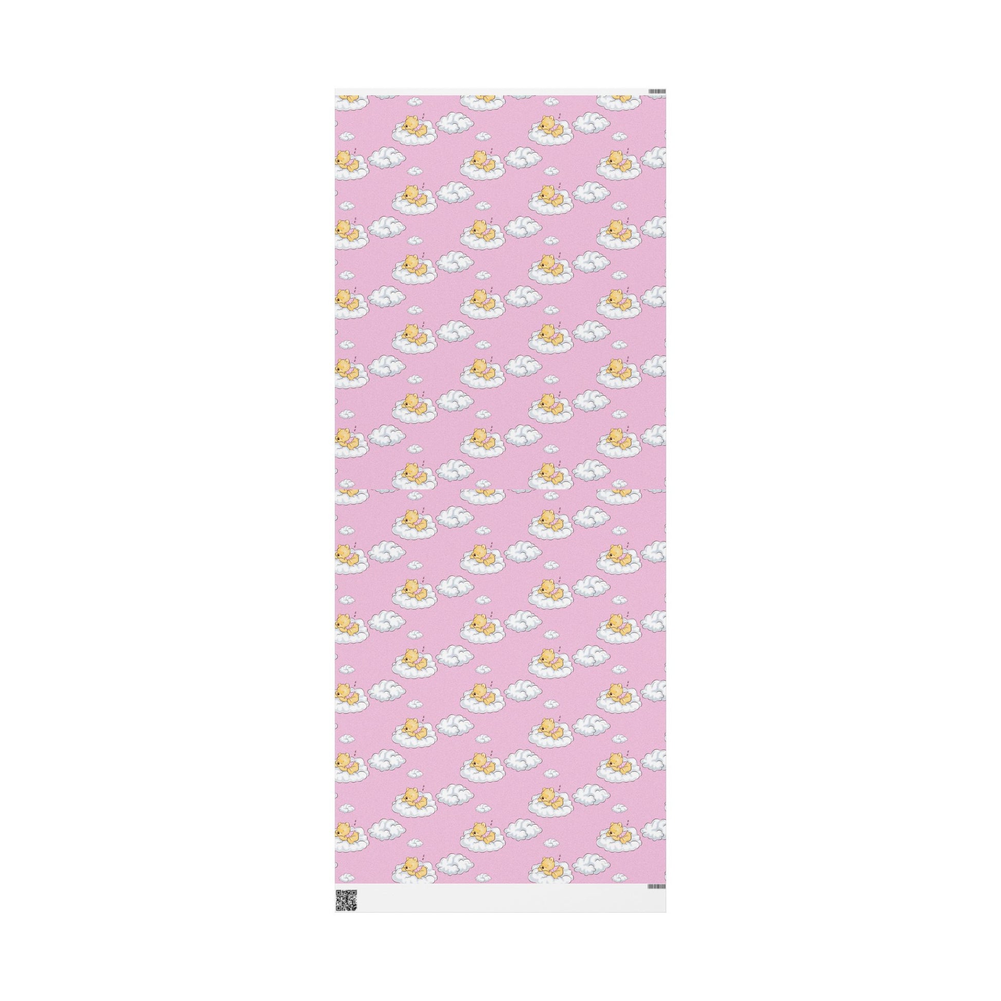 Gift Wrap - Pink Baby Classic Pooh Cloud Theme