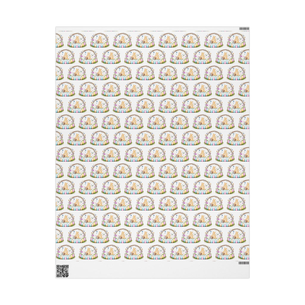 Gift Wrap, Classic Winnie the Pooh Wrapping Papers for Easter, White Pooh and Piglet Design, Holiday Present Packaging, Party, Festive