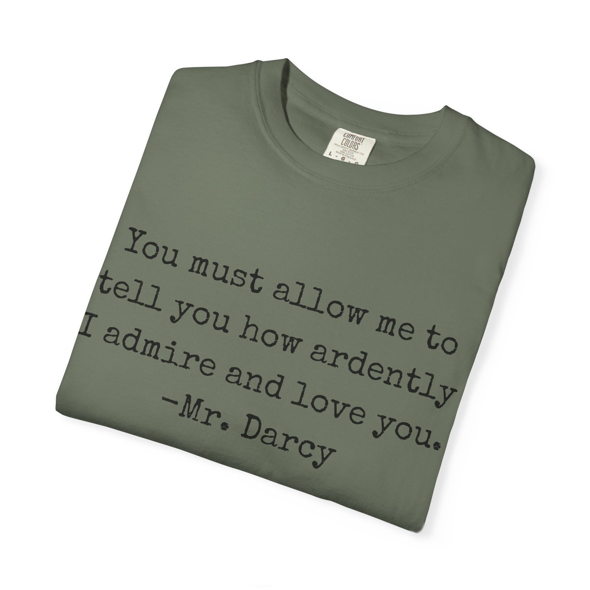 T-Shirt, Jane Austen Quote Shirt for Book Lovers, Literary Gift, Vintage Tee, Graphic Tee, Comfort Colors 1717 Unisex Garment-Dyed T-shirt, Bookish