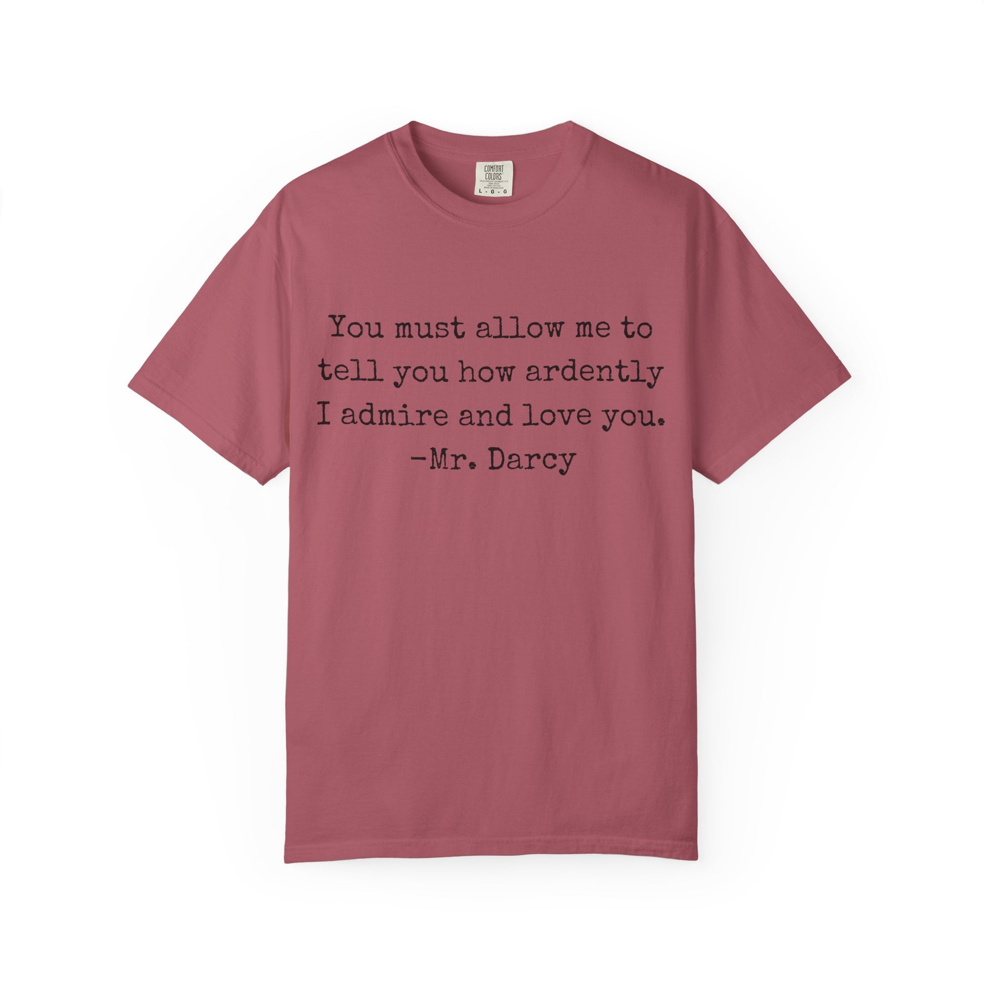 T-Shirt, Jane Austen Quote Shirt for Book Lovers, Literary Gift, Vintage Tee, Graphic Tee, Comfort Colors 1717 Unisex Garment-Dyed T-shirt, Bookish