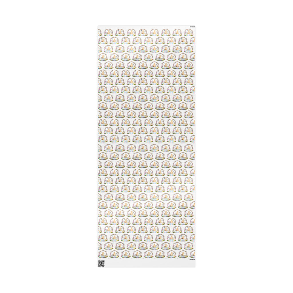 Gift Wrap, Classic Winnie the Pooh Wrapping Papers for Easter, White Pooh and Piglet Design, Holiday Present Packaging, Party, Festive