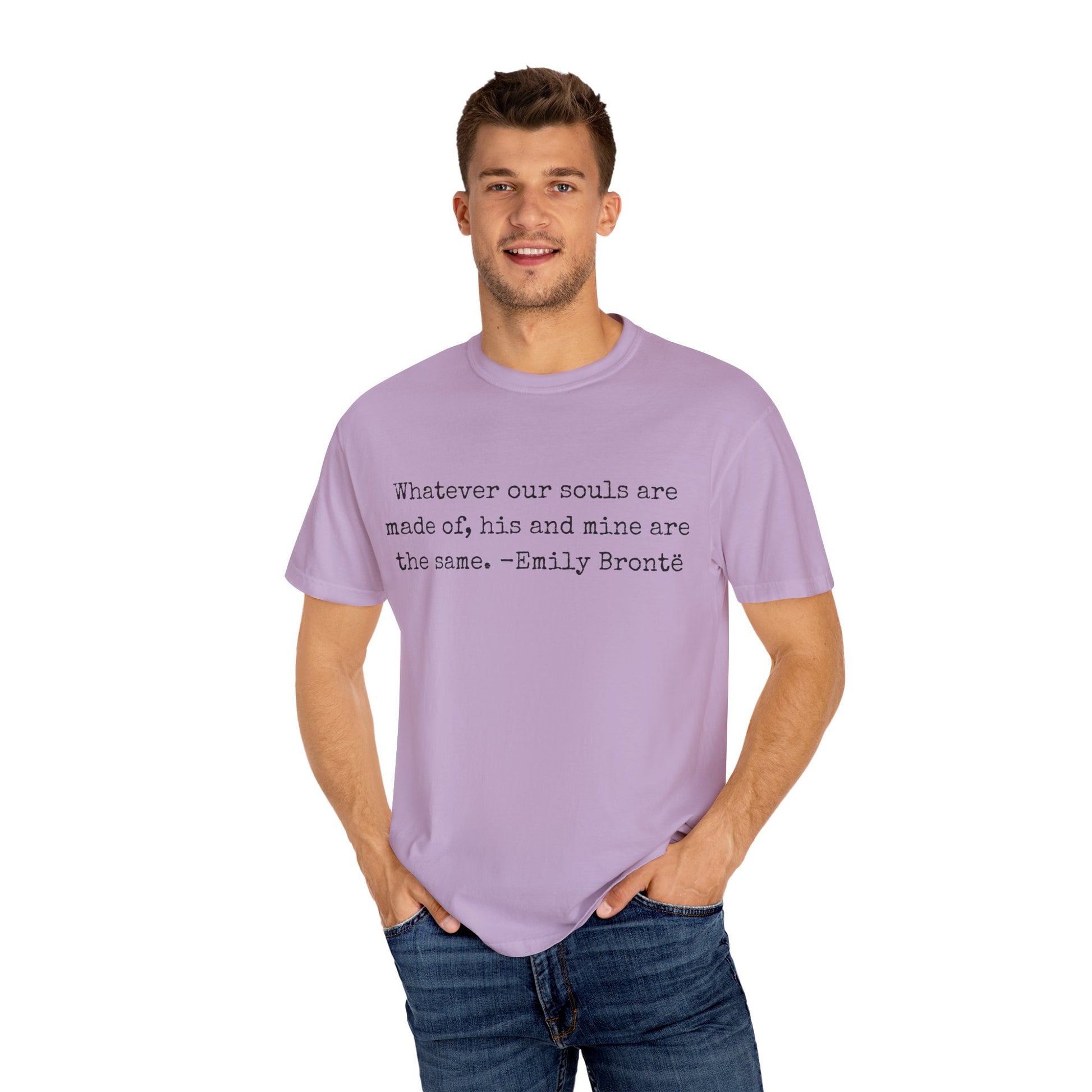 T-Shirt, Emily Brontë Quote Shirt for Book Lovers, Literary Gift, Vintage Tee, Graphic Tee, Comfort Colors 1717 Unisex Garment-Dyed T-shirt, Bookish