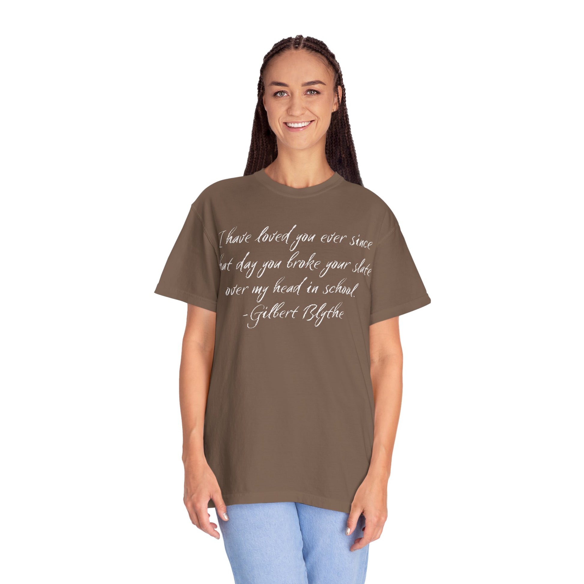 T-Shirt, Anne of Green Gables Quote Comfort Colors T-shirt, Gilbert Blythe, Book Lover Gift, Literary Tee, Unisex Top, Slate Quote Shirt, Bookish T
