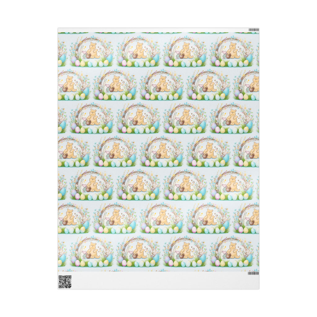 Gift Wrap, Classic Winnie the Pooh Wrapping Papers for Easter, Blue Pooh and Piglet Design, Holiday Present Packaging, Party, Festive
