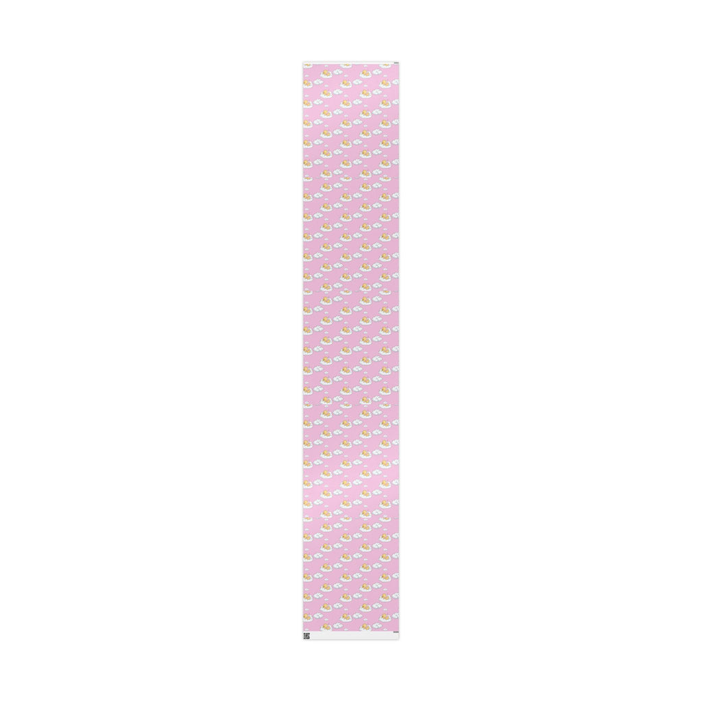 Gift Wrap - Pink Baby Classic Pooh Cloud Theme