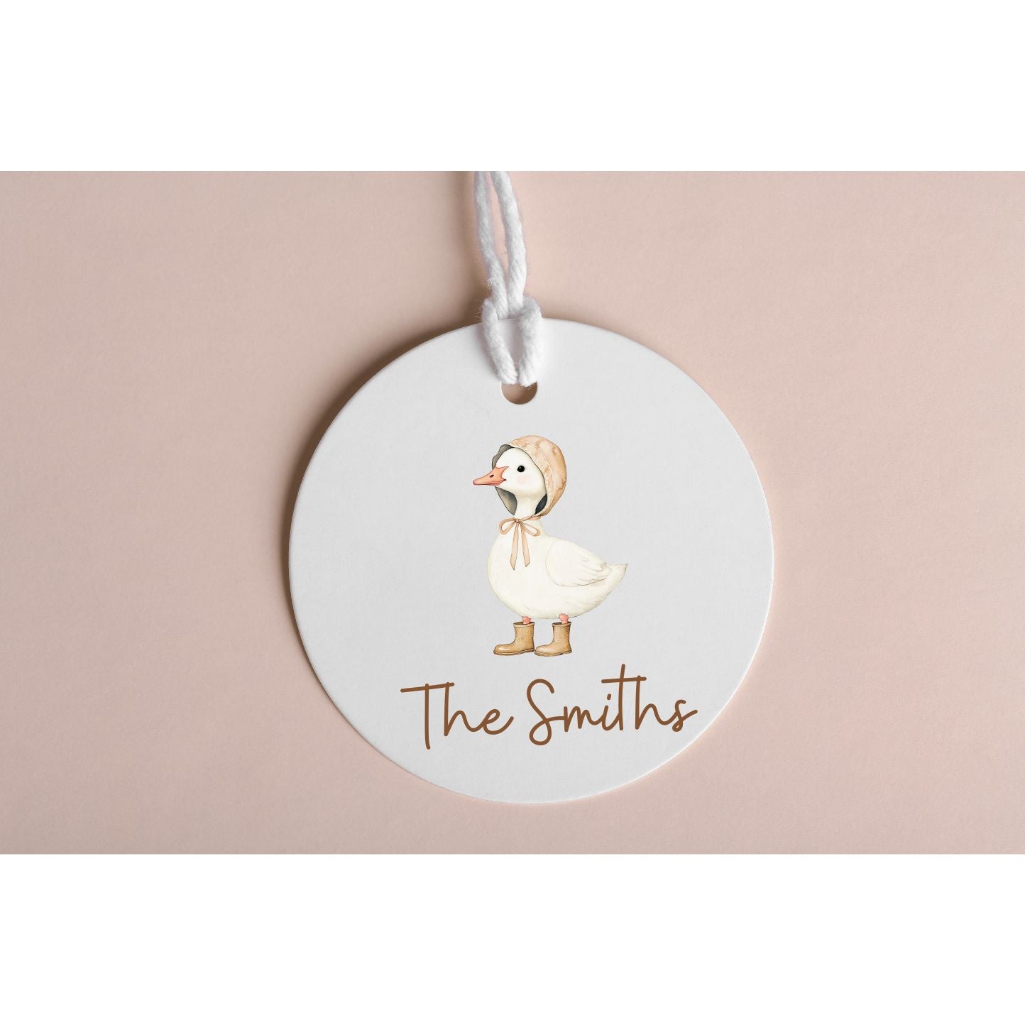 Personalized Cottagecore Gift Tag - Goose in Boots