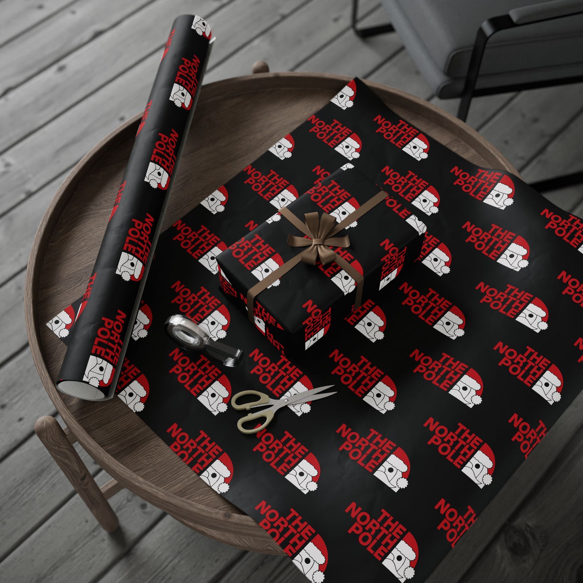 Gift Wrap -  The North Pole Santa Christmas Wrapping Paper