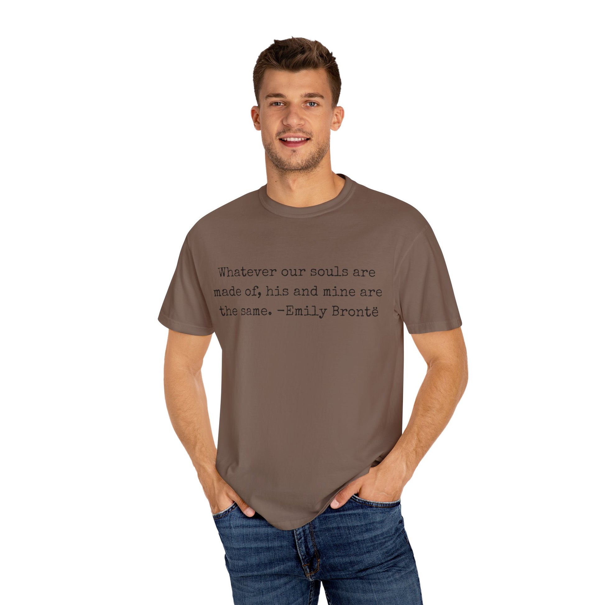 T-Shirt, Emily Brontë Quote Shirt for Book Lovers, Literary Gift, Vintage Tee, Graphic Tee, Comfort Colors 1717 Unisex Garment-Dyed T-shirt, Bookish