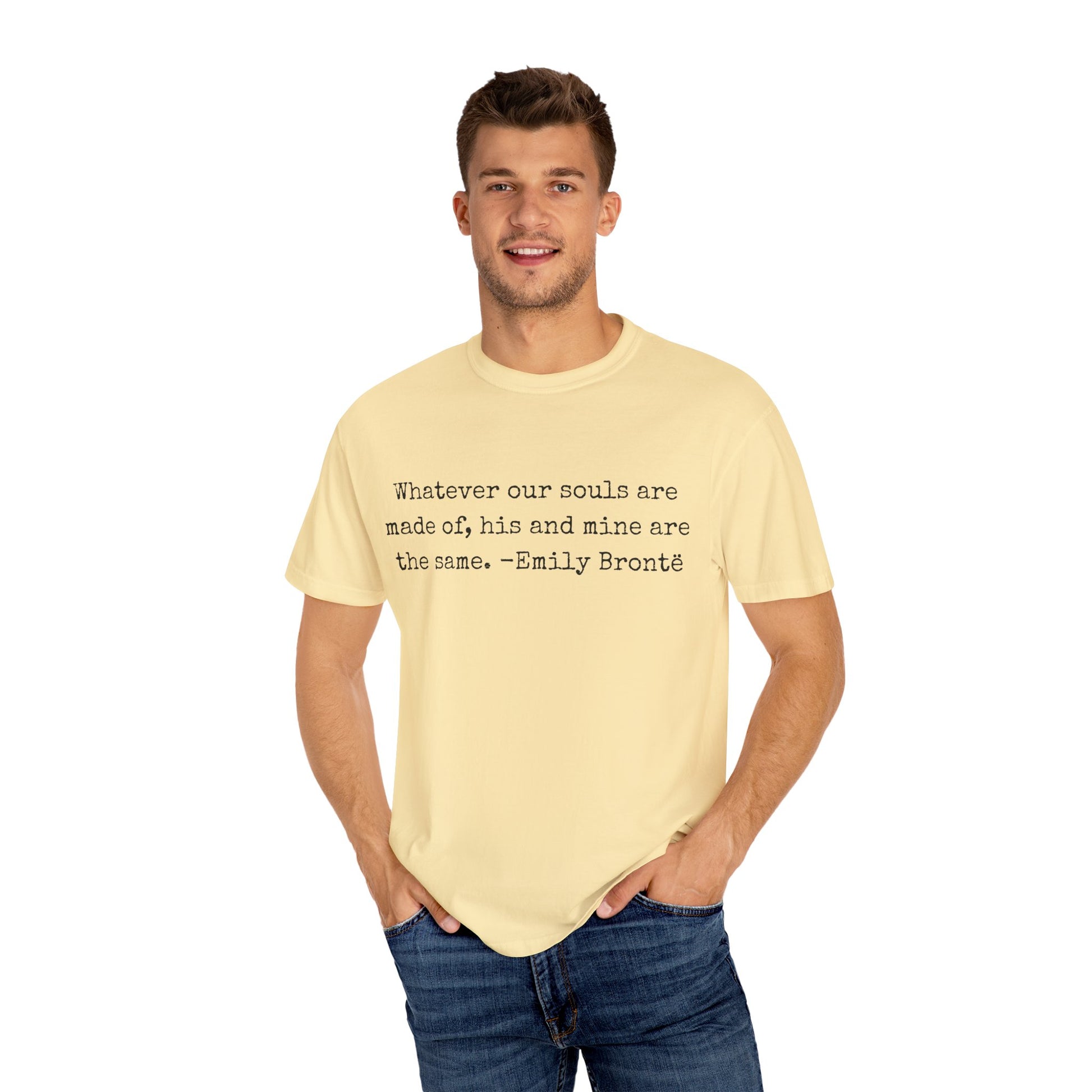 T-Shirt, Emily Brontë Quote Shirt for Book Lovers, Literary Gift, Vintage Tee, Graphic Tee, Comfort Colors 1717 Unisex Garment-Dyed T-shirt, Bookish