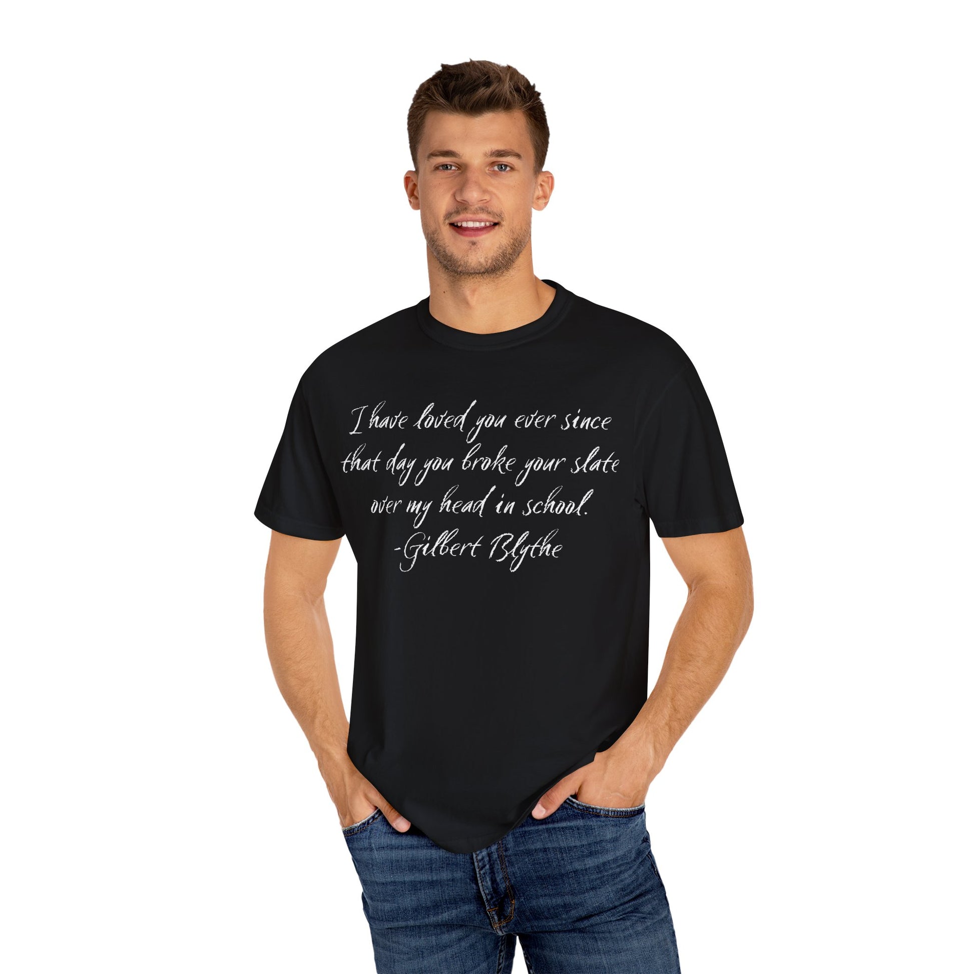 T-Shirt, Anne of Green Gables Quote Comfort Colors T-shirt, Gilbert Blythe, Book Lover Gift, Literary Tee, Unisex Top, Slate Quote Shirt, Bookish T