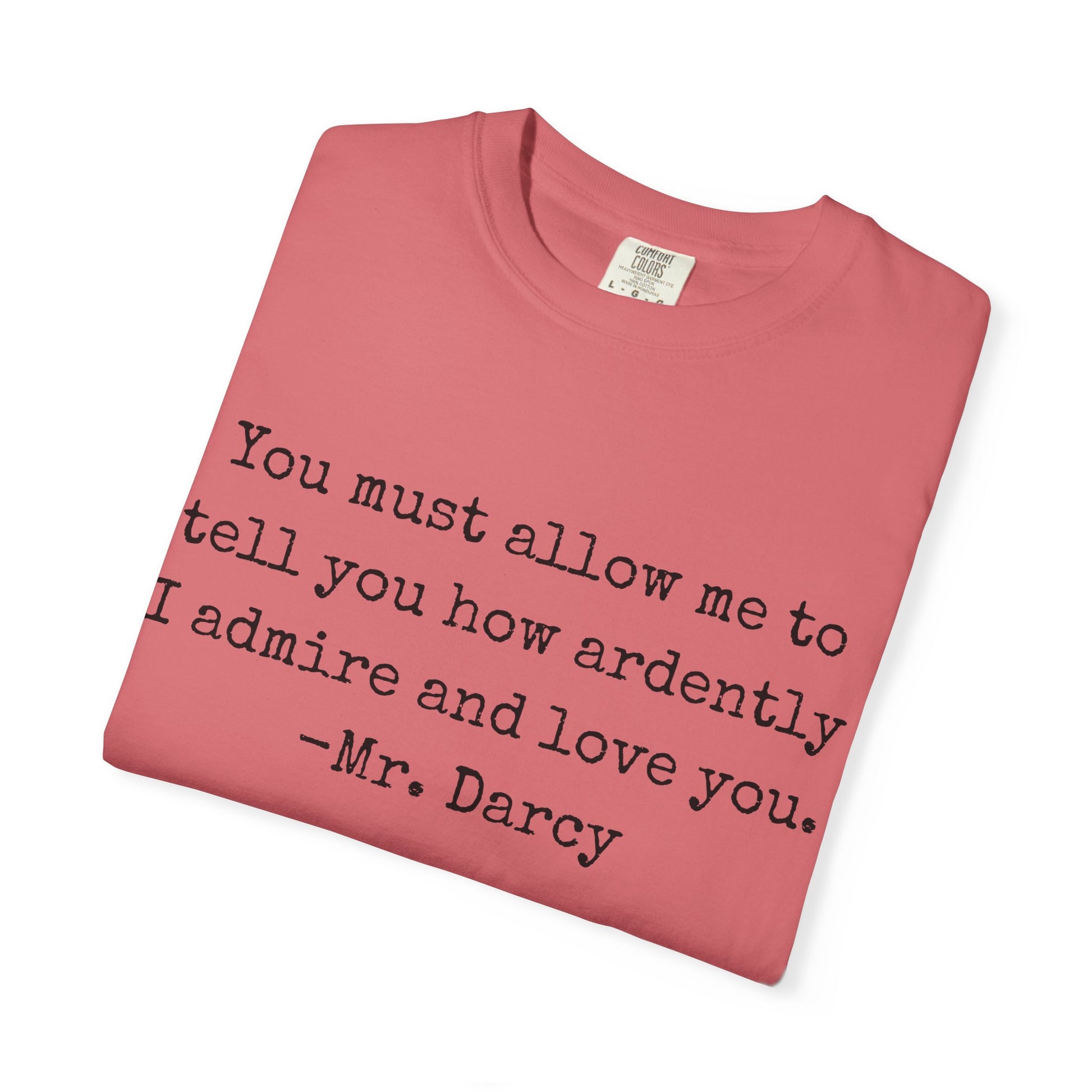 T-Shirt, Jane Austen Quote Shirt for Book Lovers, Literary Gift, Vintage Tee, Graphic Tee, Comfort Colors 1717 Unisex Garment-Dyed T-shirt, Bookish