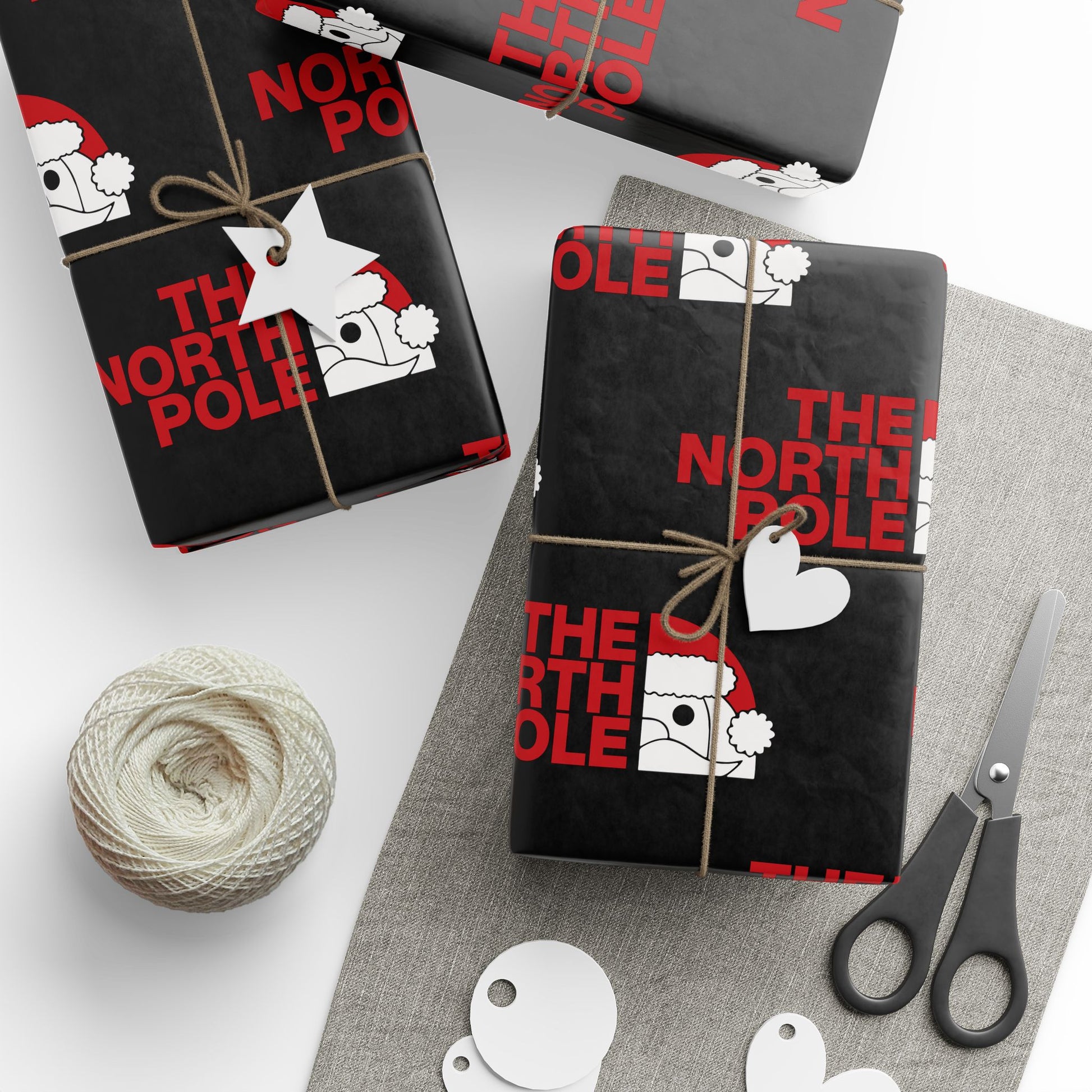 Gift Wrap -  The North Pole Santa Christmas Wrapping Paper