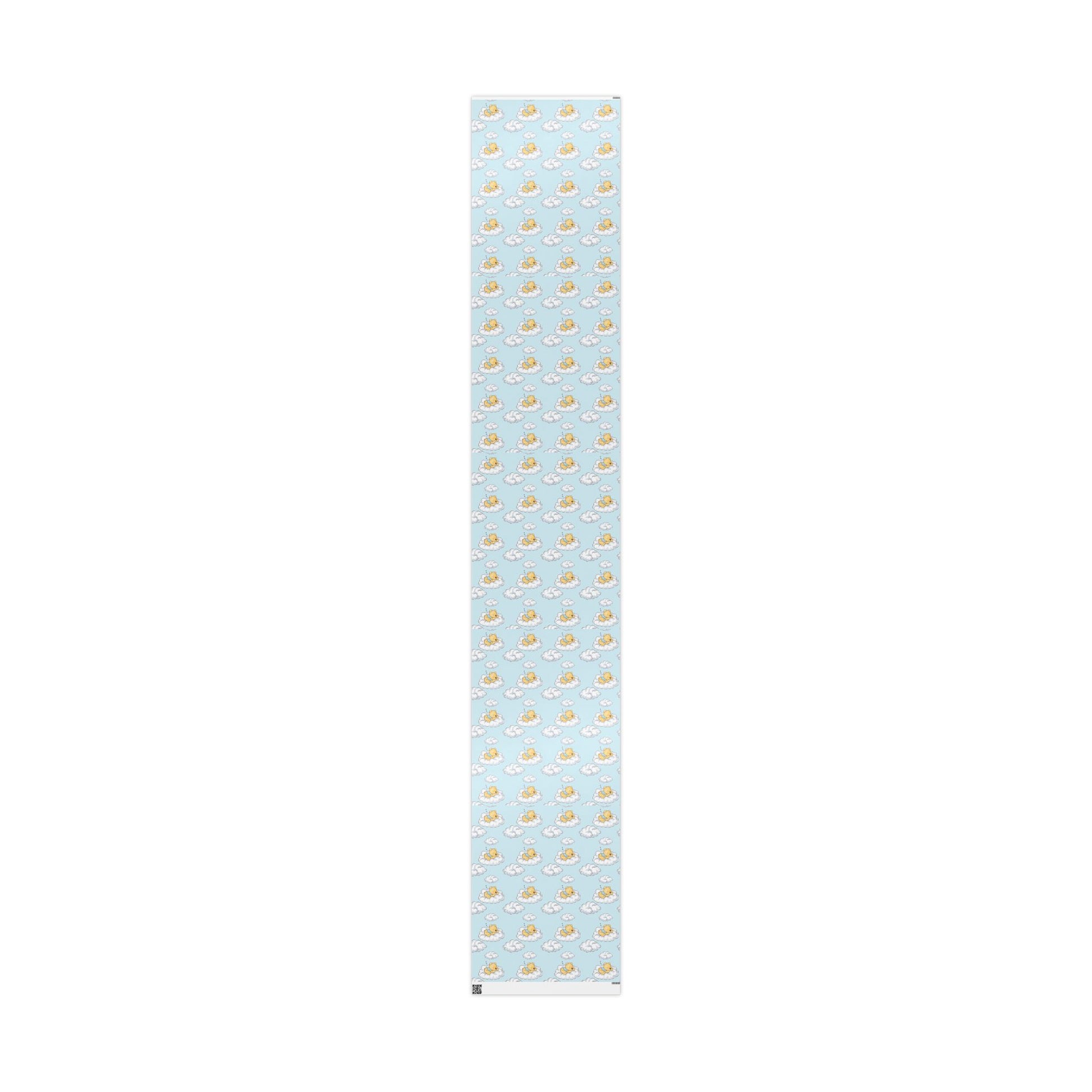 Gift Wrap - Blue Baby Classic Winnie the Pooh in a Blue Shirt on a Cloud