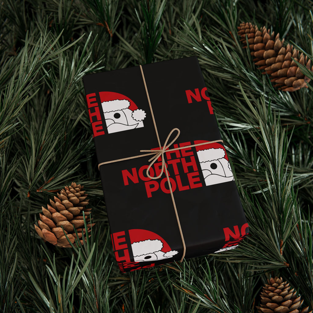 Gift Wrap -  The North Pole Santa Christmas Wrapping Paper