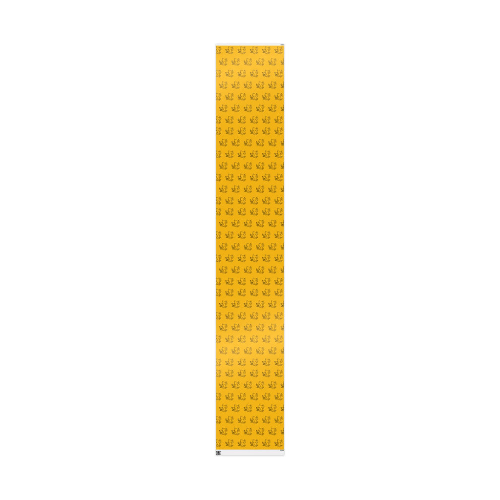 Gift Wrap - Yellow Classic Winnie the Pooh and Piglet Blowing Dandelions
