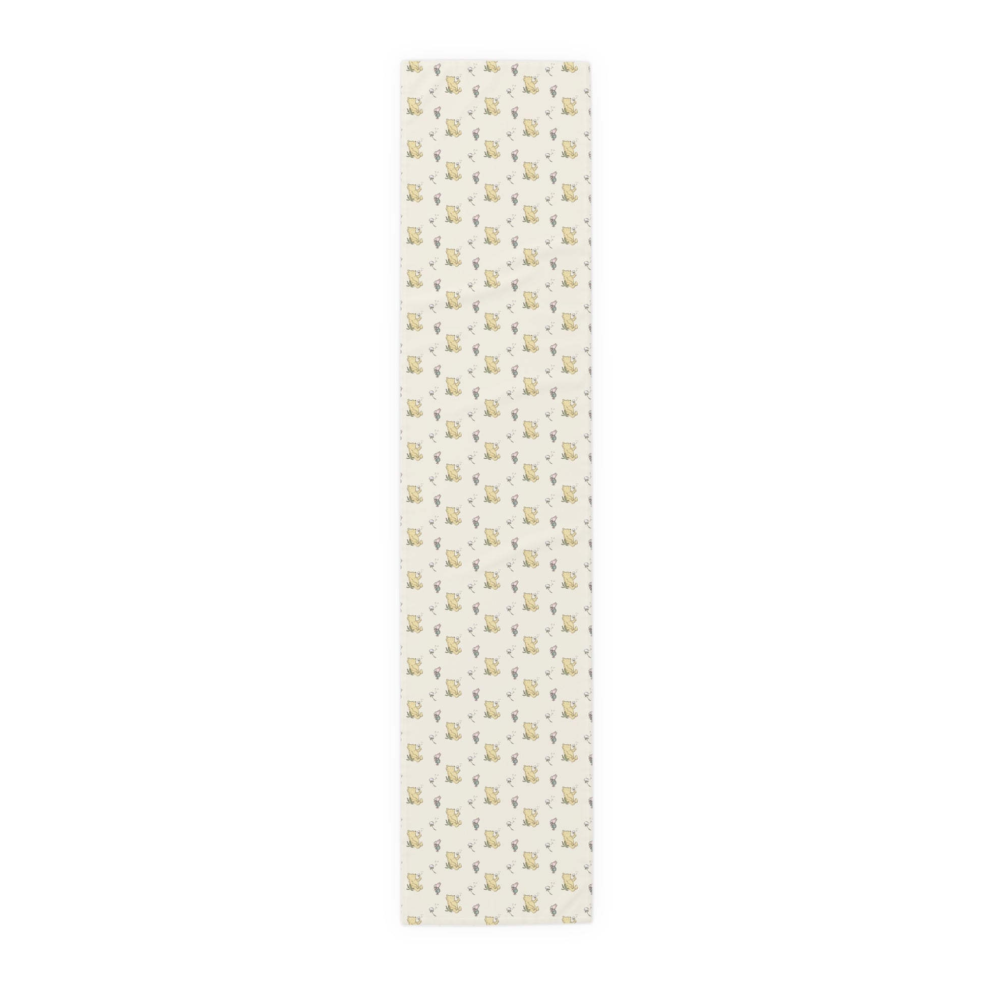 Table Runner, Classic Winnie the Pooh and Piglet blowing Dandelions cream, Home Decor, Kitchen Linens, Dining Room, Gift, Housewarming