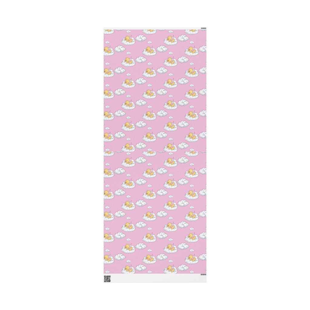 Gift Wrap - Pink Baby Classic Pooh Cloud Theme