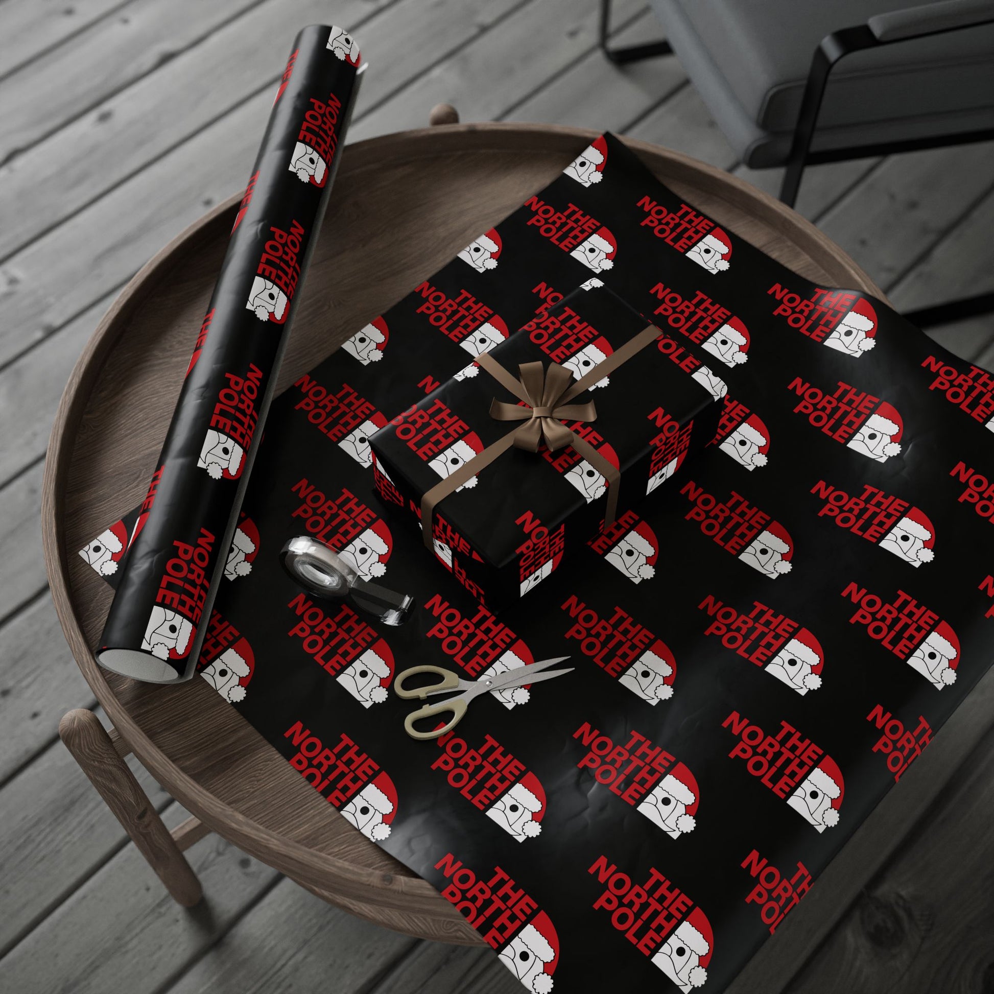 Gift Wrap -  The North Pole Santa Christmas Wrapping Paper