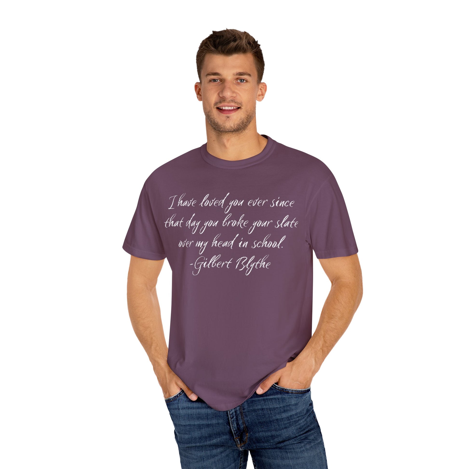 T-Shirt, Anne of Green Gables Quote Comfort Colors T-shirt, Gilbert Blythe, Book Lover Gift, Literary Tee, Unisex Top, Slate Quote Shirt, Bookish T