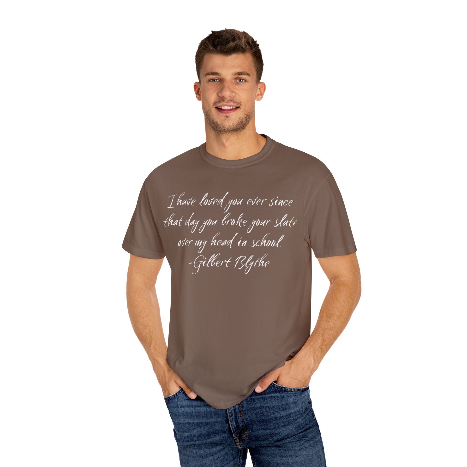 T-Shirt, Anne of Green Gables Quote Comfort Colors T-shirt, Gilbert Blythe, Book Lover Gift, Literary Tee, Unisex Top, Slate Quote Shirt, Bookish T
