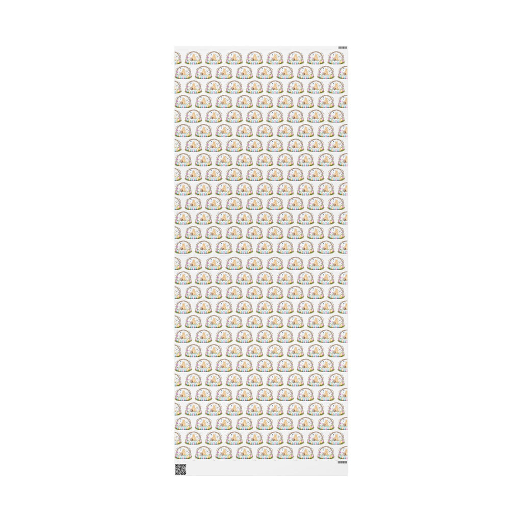Gift Wrap, Classic Winnie the Pooh Wrapping Papers for Easter, White Pooh and Piglet Design, Holiday Present Packaging, Party, Festive