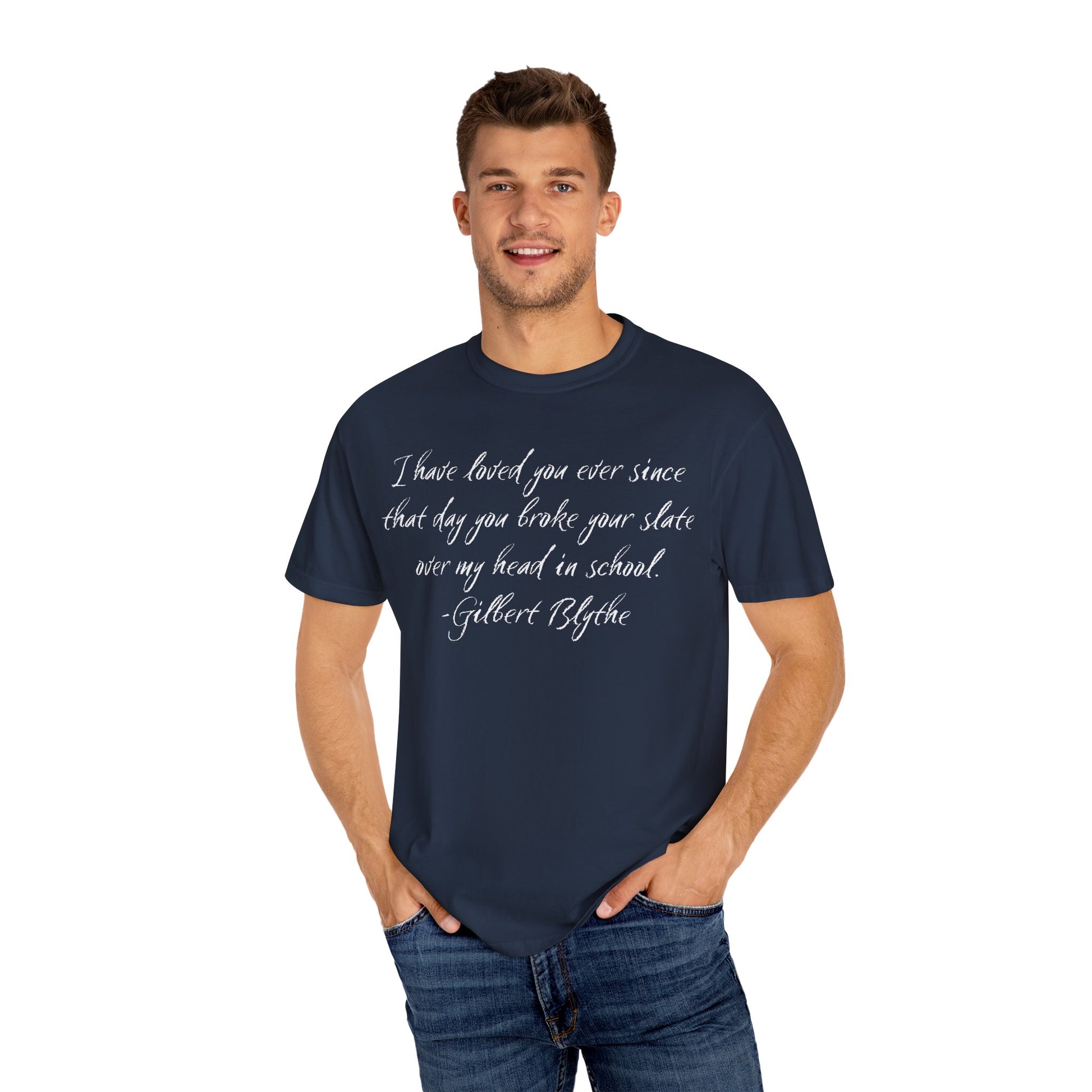 T-Shirt, Anne of Green Gables Quote Comfort Colors T-shirt, Gilbert Blythe, Book Lover Gift, Literary Tee, Unisex Top, Slate Quote Shirt, Bookish T