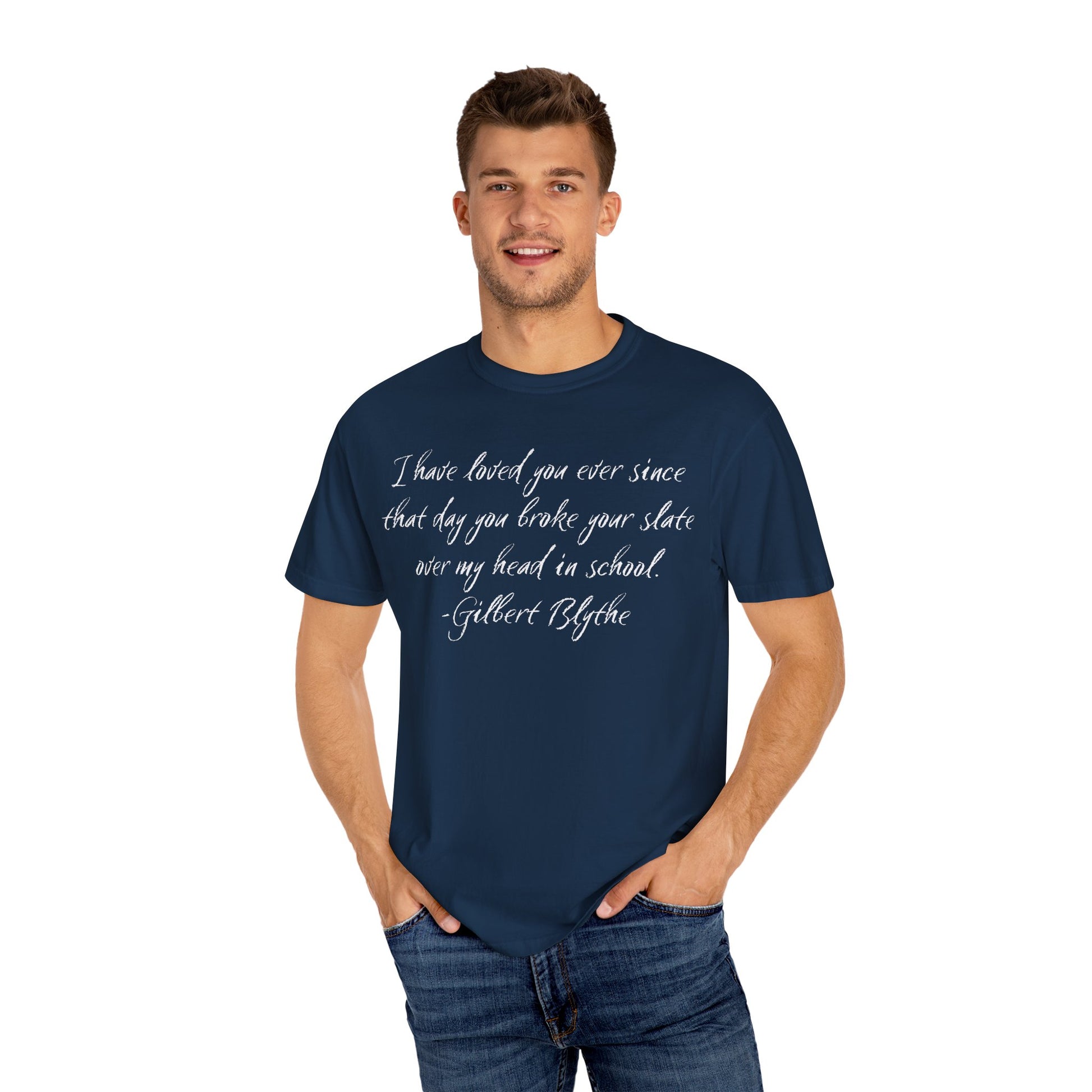 T-Shirt, Anne of Green Gables Quote Comfort Colors T-shirt, Gilbert Blythe, Book Lover Gift, Literary Tee, Unisex Top, Slate Quote Shirt, Bookish T