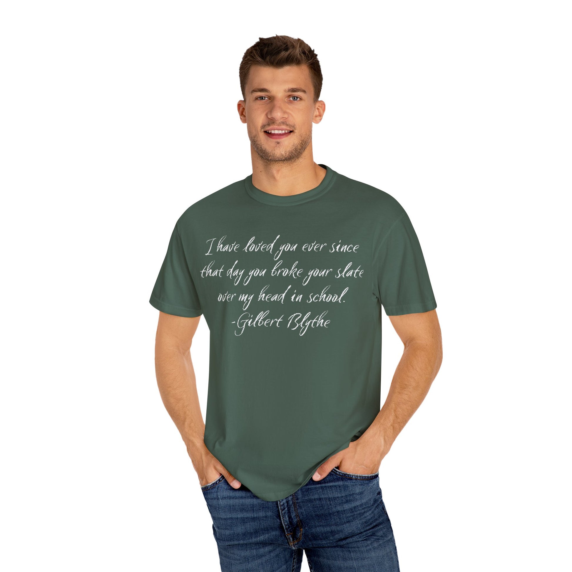 T-Shirt, Anne of Green Gables Quote Comfort Colors T-shirt, Gilbert Blythe, Book Lover Gift, Literary Tee, Unisex Top, Slate Quote Shirt, Bookish T
