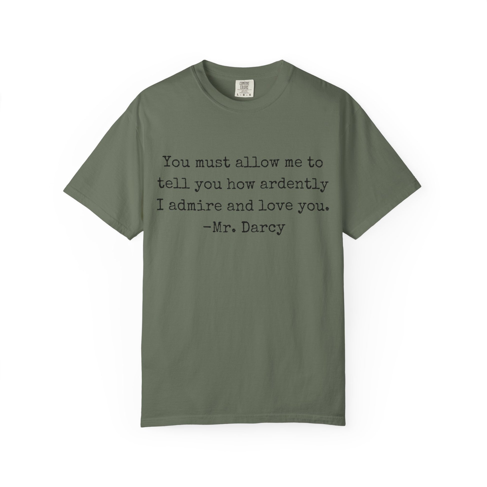 T-Shirt, Jane Austen Quote Shirt for Book Lovers, Literary Gift, Vintage Tee, Graphic Tee, Comfort Colors 1717 Unisex Garment-Dyed T-shirt, Bookish