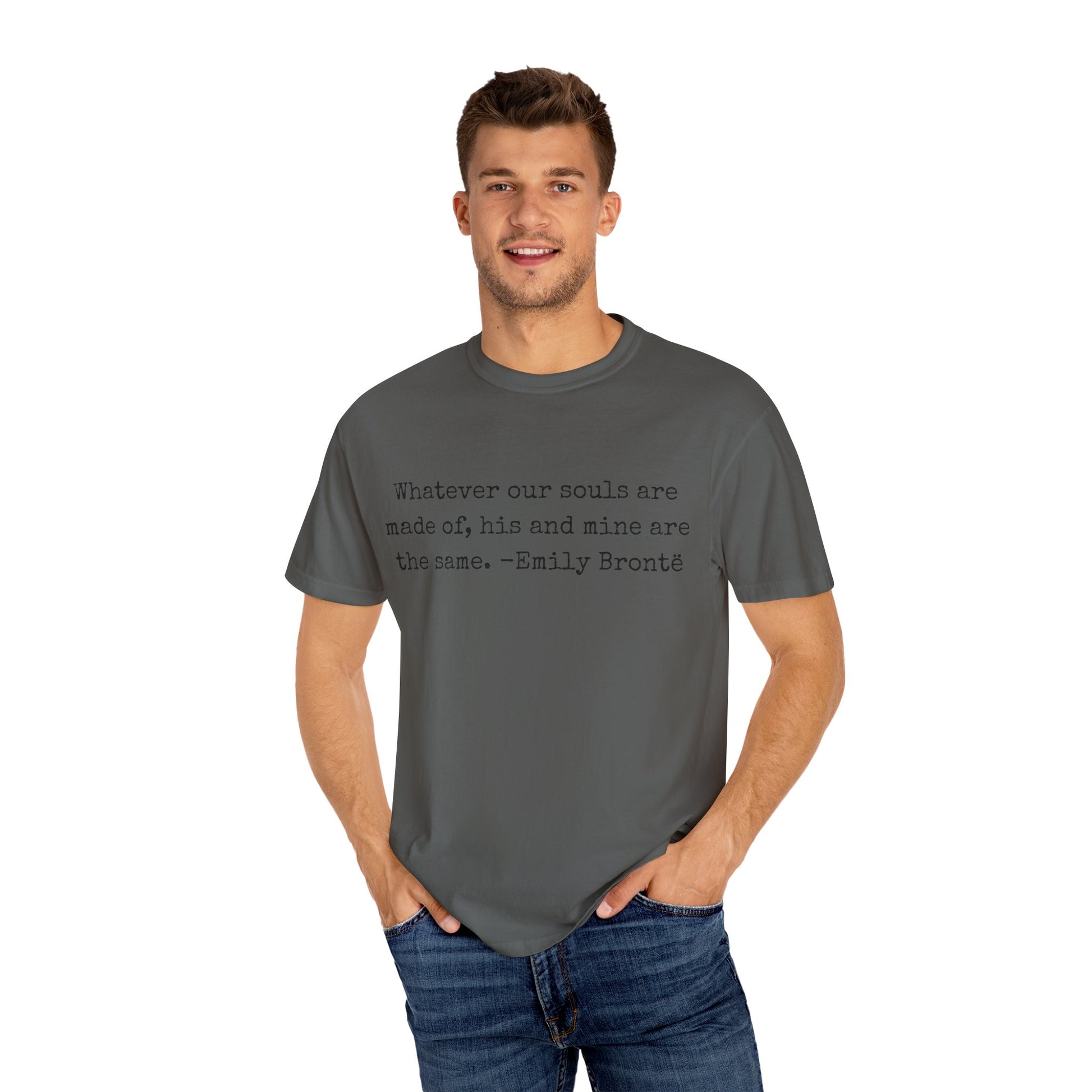 T-Shirt, Emily Brontë Quote Shirt for Book Lovers, Literary Gift, Vintage Tee, Graphic Tee, Comfort Colors 1717 Unisex Garment-Dyed T-shirt, Bookish